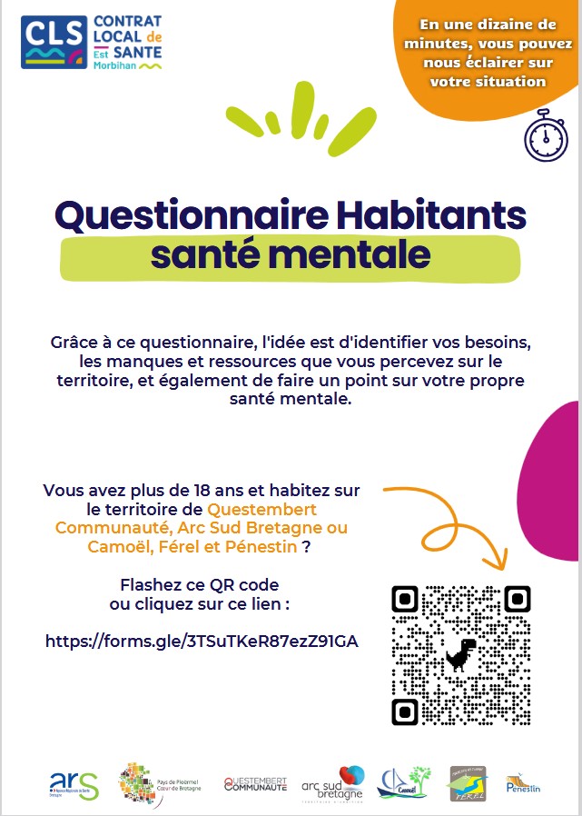 Questionnaire Habitants santé mentale, identifier les besoins, manques et ressources du territoire